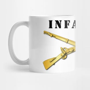 Army - Infantry Br - Crossed Rifles with Text Mug
